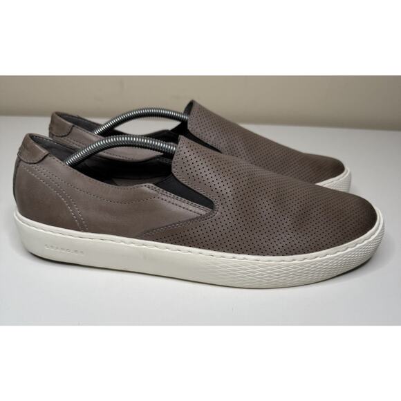 Cole Haan GrandPro Deck Shoe Mens 12M Taupe Grey Slip On Comfort C30776 Loafer - Picture 1 of 9